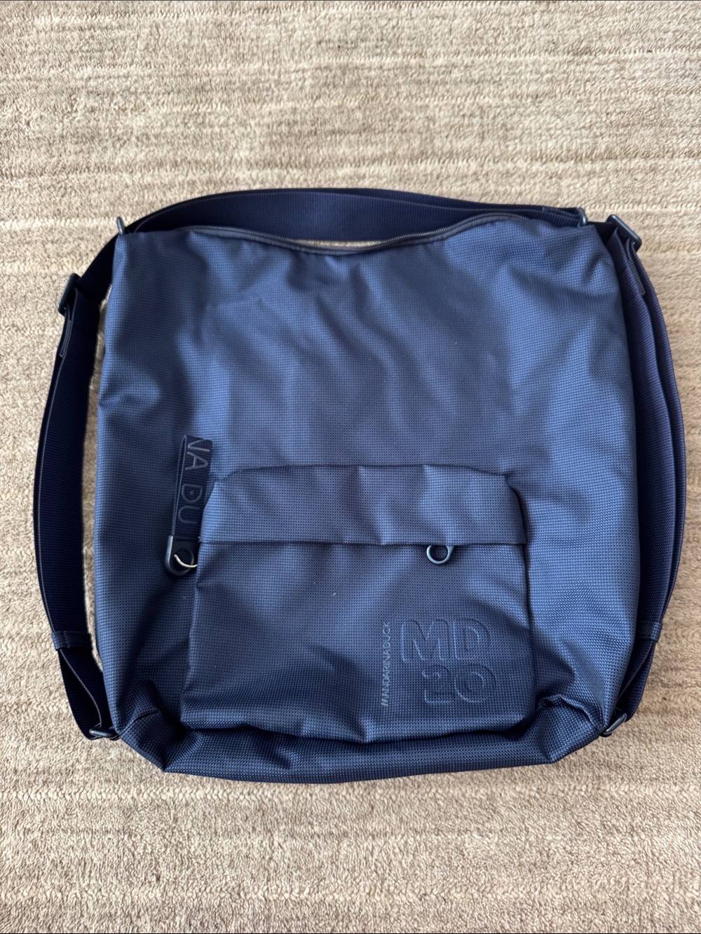 Mandarina Duck NAUTICAL-STYLE Navy Backpack and convertible Messenger Bag - MD20